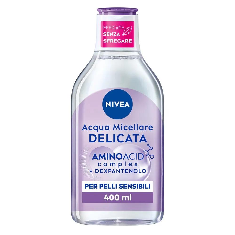 Nivea Micellair 5in1 Acqua Micellare Delicata Detergente Viso e Occhi Struccante Lenitivo 400 ml