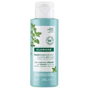 Klorane Reinigungspulver 3 in 1 Bio-Wasserminze 50 gr