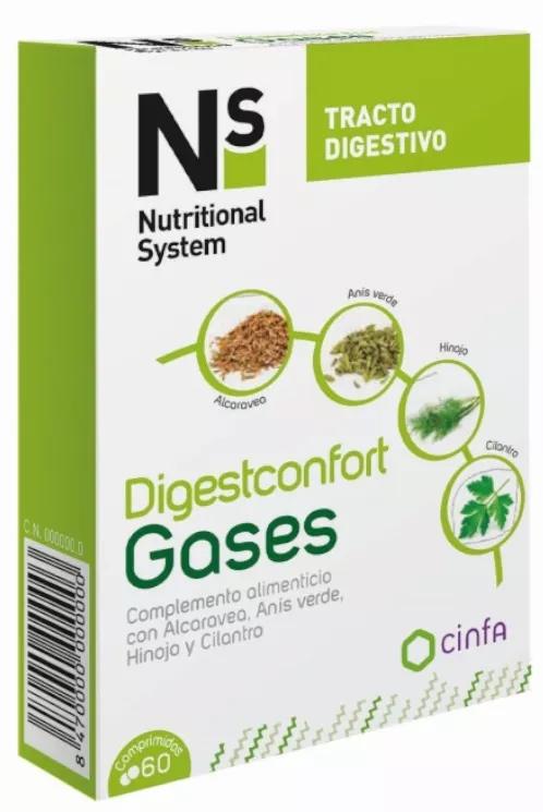 NS Digestconfort Gases Digestive Tract 60 Tablets