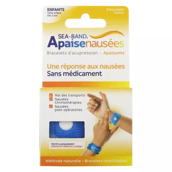 Niño de Anti-nausees mar-pulsera azul
