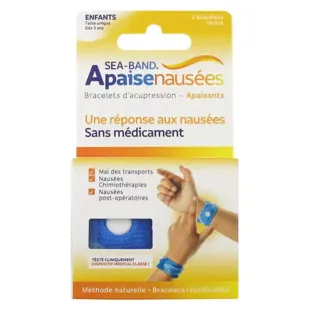 Sea-Band Bambino Braccialetto Anti-Nausea Blu 2 Unità