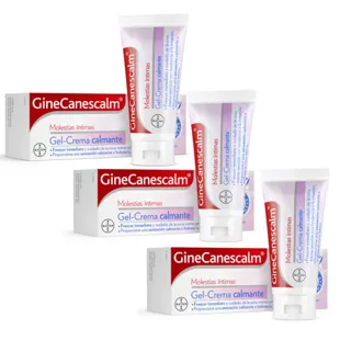 Gine-Canestén GineCanescalm Gel Crema Alivio Irritación Vulvar Cuidado Íntimo 3x15 gr
