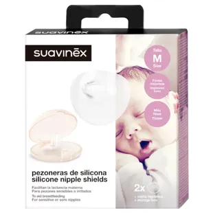 Suavinex Cache-tétons en silicone Taille M 2 unités