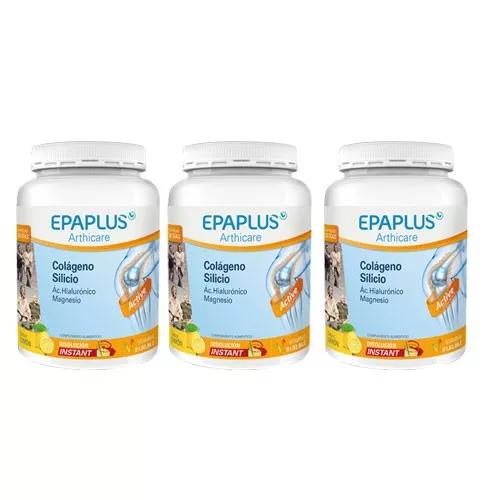 Epaplus Arthicare Collagène + Silicium + Acide Hyaluronique Goût Citron 3x334g