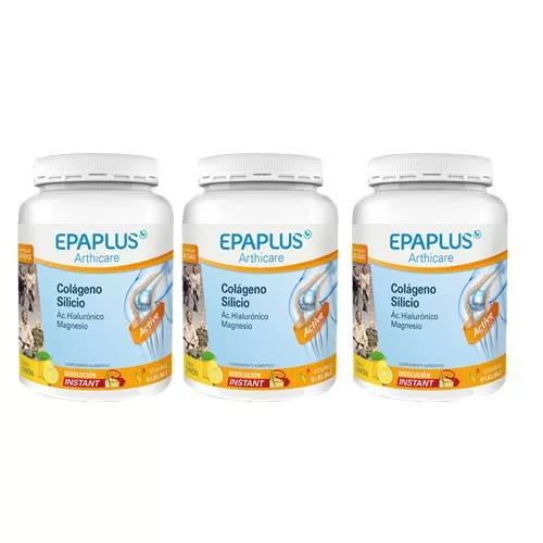 Epaplus Arthicare Colágeno + Silício + Ácido Hialurônico Sabor Limão 3x334g