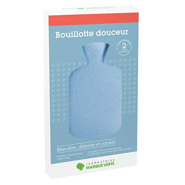 Bouillotte Housse Bleue 2L