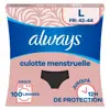 Always Culotte Menstruelle Lavable L Flux Modéré À Abondant 1 unité