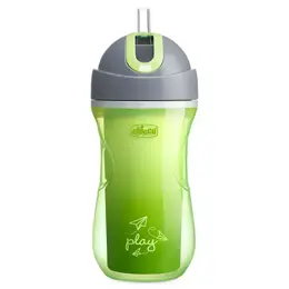 Chicco Tasse Sport à Paille et Paroi Isolante +14m Vert 266ml