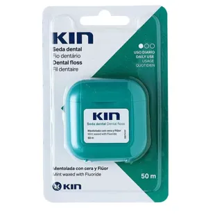 Kin Zahnseide 50 Meter mit Wachs und Fluorid