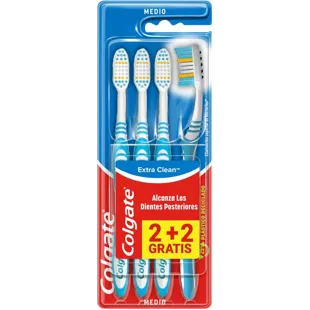 Colgate Extra Clean Brosse à dents 4 pièces