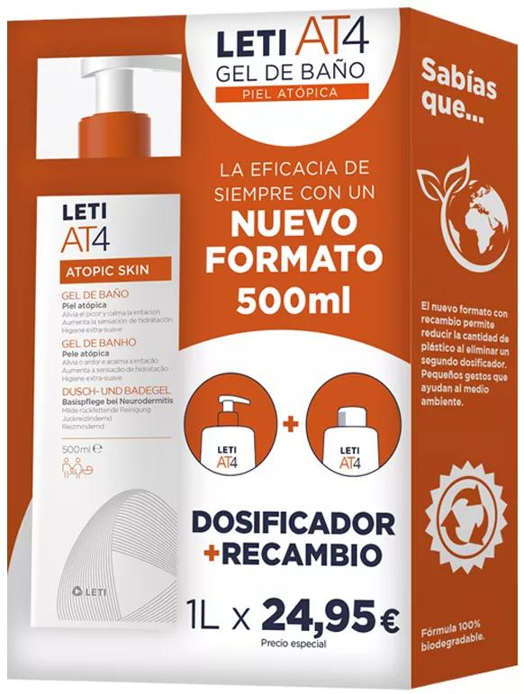 Leti AT4 Dermograso Badegel 500 ml + Nachfüllung 500 ml