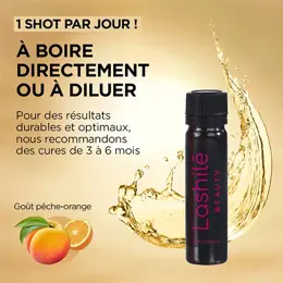 Lashilé Beauty Shots Collagène 5000 mg Action Anti-âge Collagène marin type 1 et 3, Zinc 14 shots