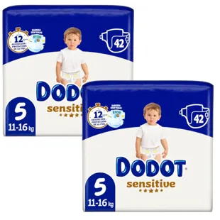 Dodot Sensitive Diapers T5 (11-16 Kg) 2x42 units
