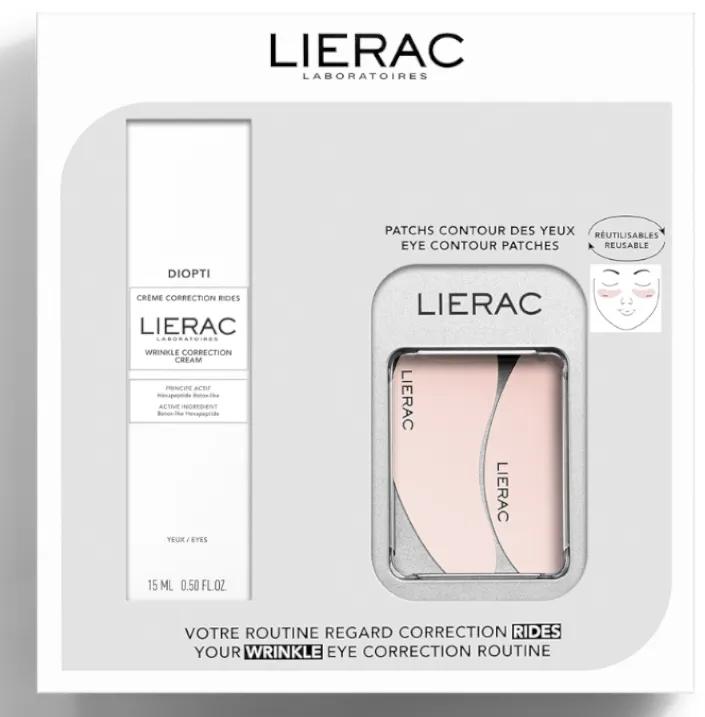 Lierac Diopti Anti-Falten-Augenkontur 15 ml + Pflaster