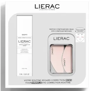 Lierac Diopti Anti-Falten-Augenkontur 15 ml + Pflaster