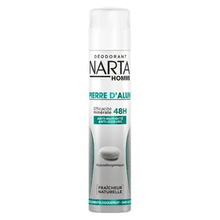 Narta Homme Pierre d'Alun Deodorante 48h Anti-Umidità Anti-Odori Spray 200ml