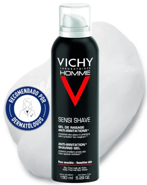 Rasage de Vichy Homme Gel contre l'érythème fessier 150 ml