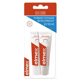 Elmex Anti Caries tube de Voyage 2 x 12ml