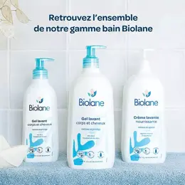 Biolane - Gel Corps & Cheveux - Peaux Sensibles - Cheveux Fins - Bébé - 750ml