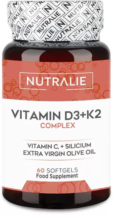 Nutralie Vitamin D3+K2 Complex 60 Capsule