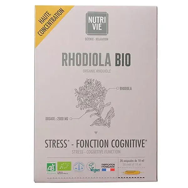 Nutrivie Rhodiola Organic 20 phials