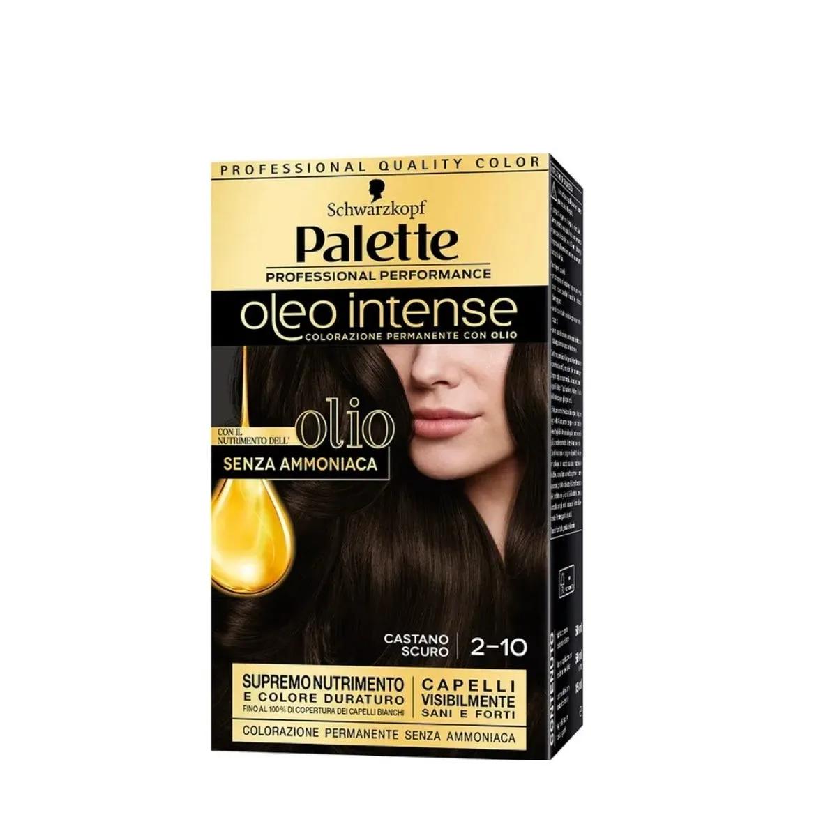 Schwarzkopf Palette Oleo Intense Colorazione Permanente 2-10 Castano Scuro 173g