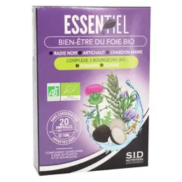 SID Nutrition Essentiel Bien-Être du Foie Bio 20 ampoules