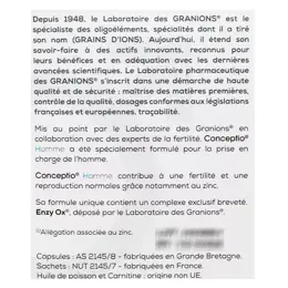 Granions Conceptio Homme 90 capsules et 30 sachets + Conceptio Femme 30 gélules et 30 capsules