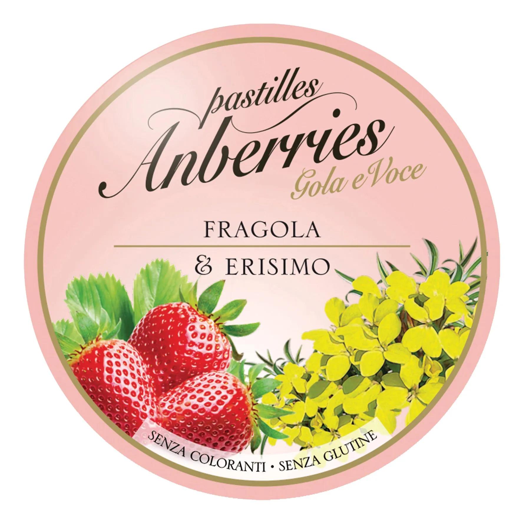 Anberries Gola e Voce Pastiglie Fragola & Erisimo 55 g