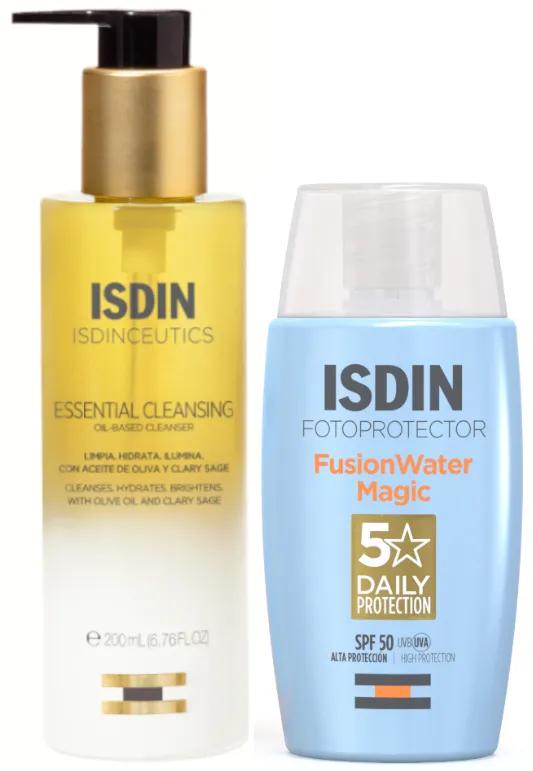 Isdin Huile Nettoyante 200 ml + Fusion Water Magic SPF50 50 ml