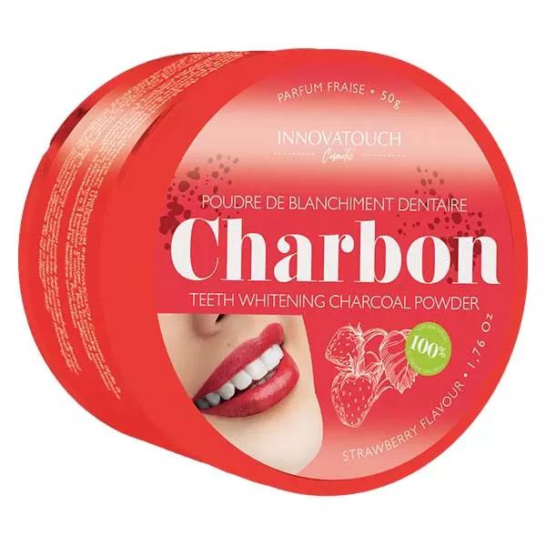 Innovatouch Polvo Blanqueador De Dientes De Carbón Con Aroma A Fresa