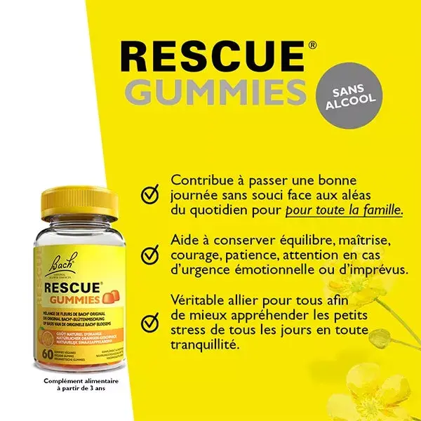 RESCUE® Gummies Orange flavor 60 units