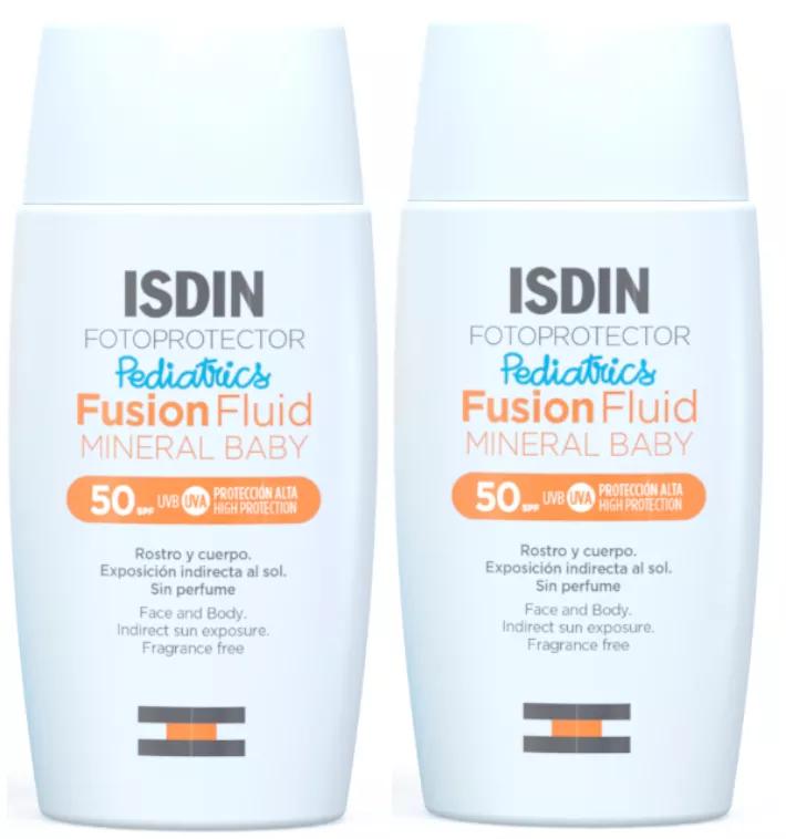 Isdin Fotoprotector Pediatrics Fusion Fluid Mineral Baby SPF50+ 2x50ml