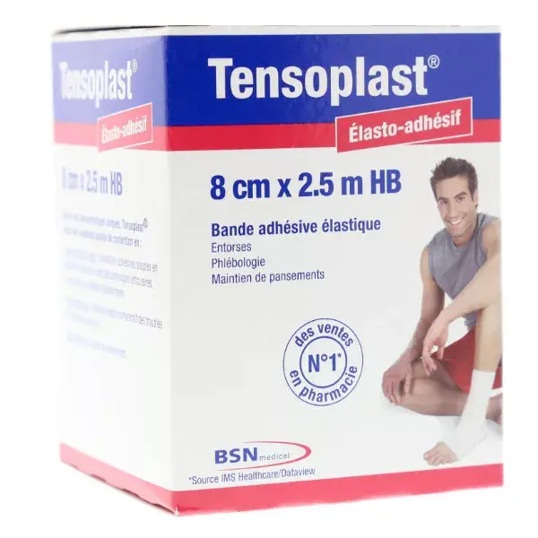 BSN Médical Tensoplast HBC Bande Adhésive 8cm x 2,5m