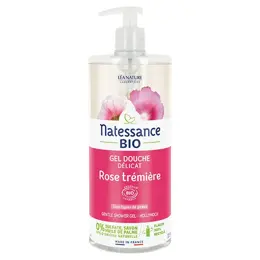 Natessance Gel Douche Rose Trémière Bio 1L