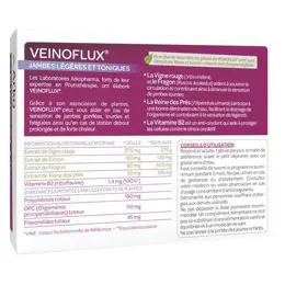 Arkopharma Veinoflux Jambes Légères Circulation Vigne Rouge 60 gélules