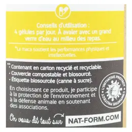 Nat & Form Écoresponsable Maca Bio 200 gélules