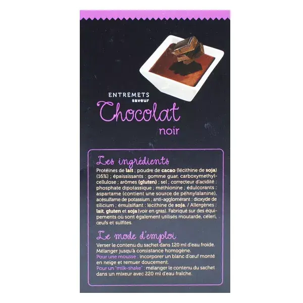 Protifast Entremet Hyperprotéiné Chocolat Noir 7 Sachets