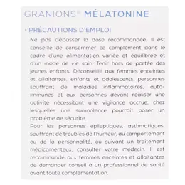 Granions Mélatonine 60 gélules