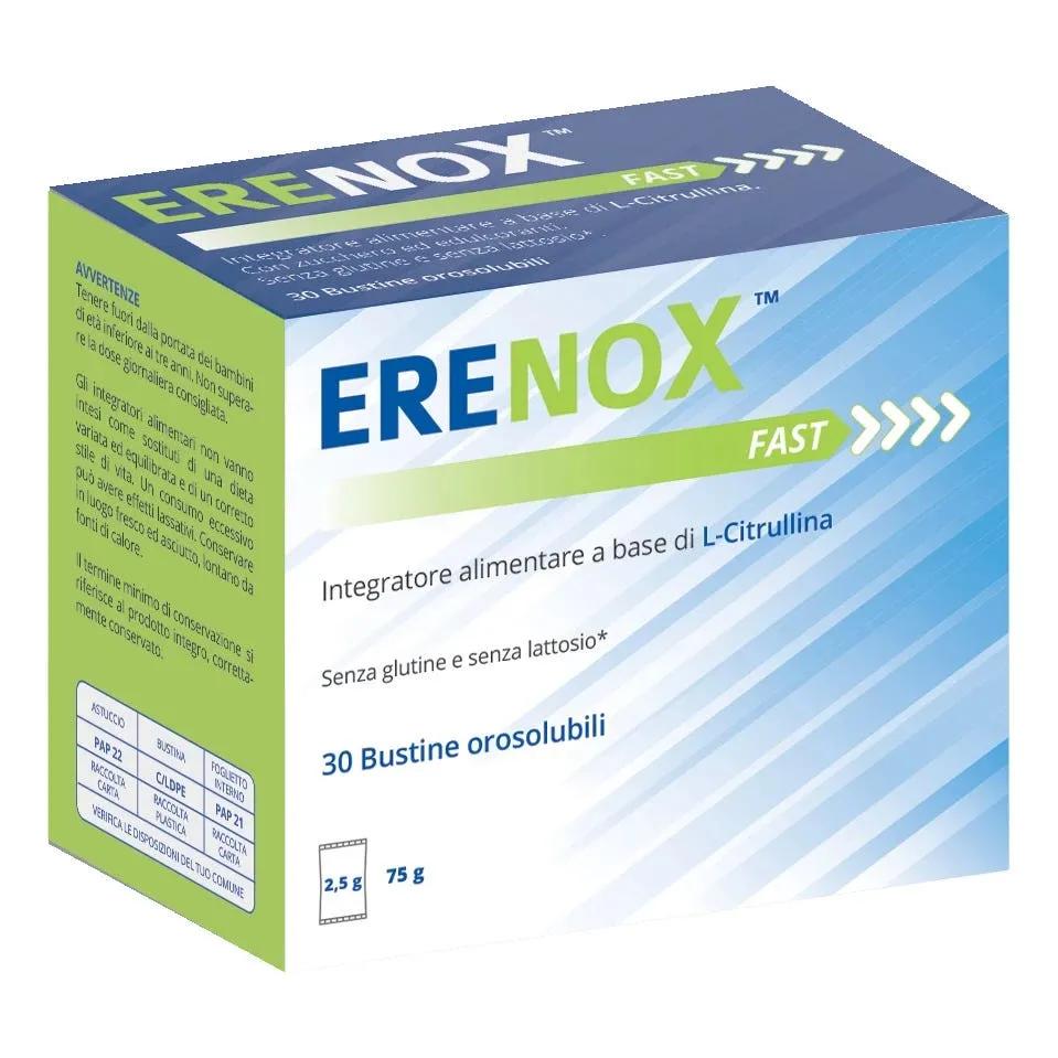 Erenox Fast Integratore Di L-Citrullina Antiossidante 30 Bustine Orosolubili