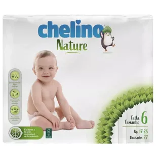 Chelino Nature Diapers Size 6 17-28Kg 27 Units