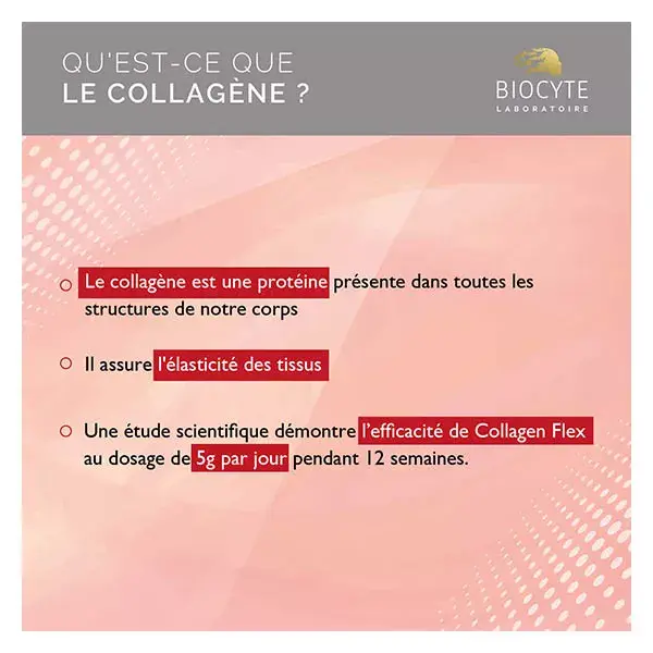 Biocyte Collagen Flex Extrait d'Harpagophytum Mobilité & Santé Articulaire 240g