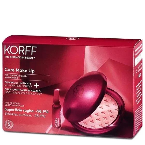 Korff Make Up Illuminante Cofanetto Limited Edition Polvere Illuminante + Fiale Tonificanti in Regalo