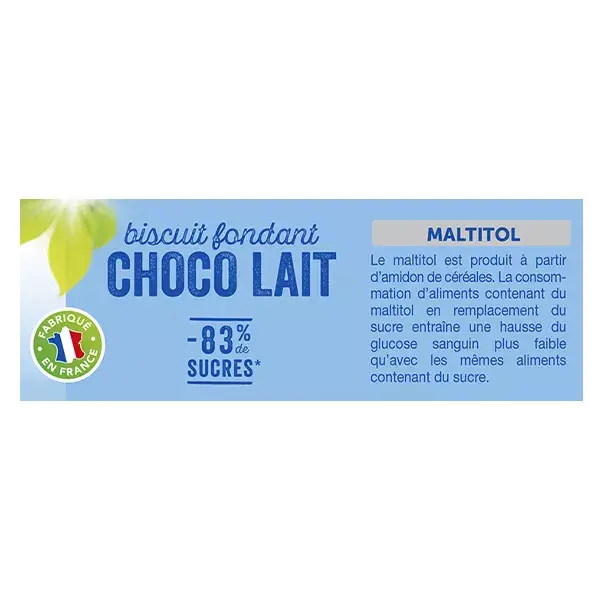 Gerblé Sans Sucres Ajoutés Biscuits Chocolat Lait Fondant 126g        
