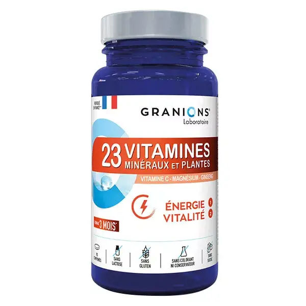 Granions 23 Vitamines Énergie Vitalité 90 comprimés