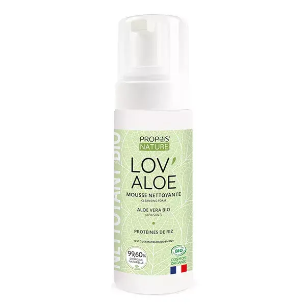 Propos'Nature - Mousse nettoyante Lov'Aloe Bio - 99% naturelle - 150ml