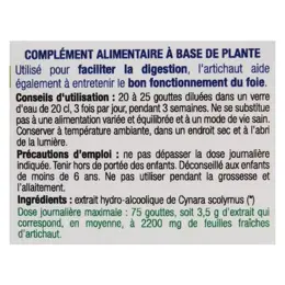 Ladrôme Extraits de Plantes Fraîches Artichaut Bio 50ml