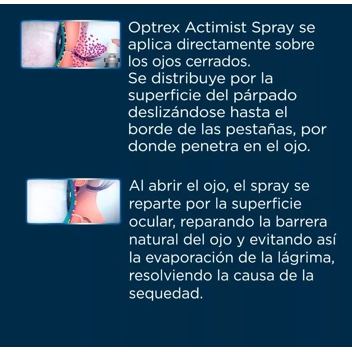 Optrex Actimist Spray 2 en 1 para Ojos Secos e Irritados, 10 ml