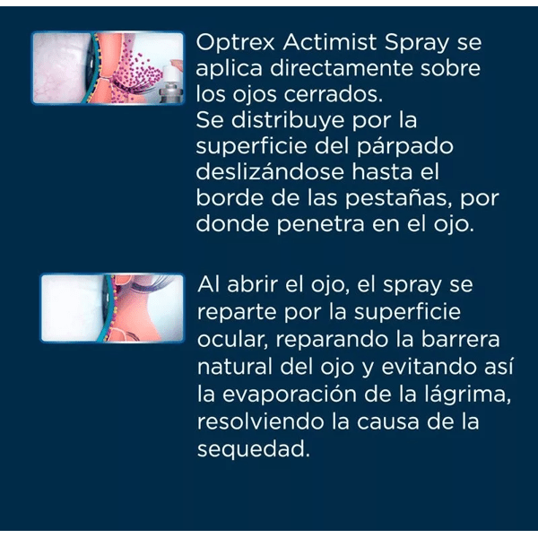 Optrex Spray Actimist 2 in 1 Droge ogen 10 ml