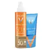 Vichy Spray Fluide Invisible Protection Cellulaire SPF50+ et Lait Apaisant Après-Soleil Offert